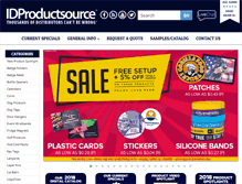 Tablet Screenshot of idproductsource.com